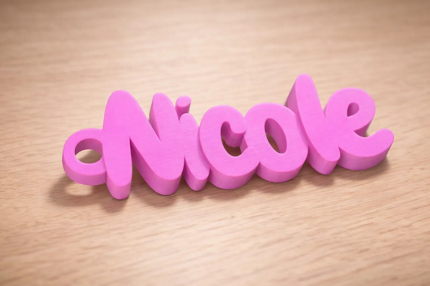 Llavero Personalizado con Nombre impreso en 3D para llaves, mochilas y regalos personalizados.