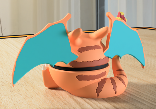 Poki-Bola #0006 Charizard impresa en 3D para colección y exposición.