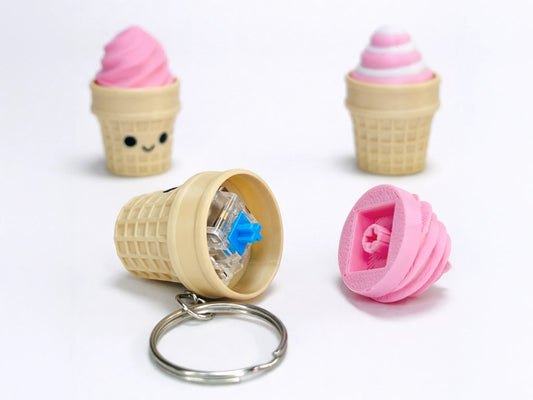 Clicker Llavero Cucurucho Helado Antiestrés V2