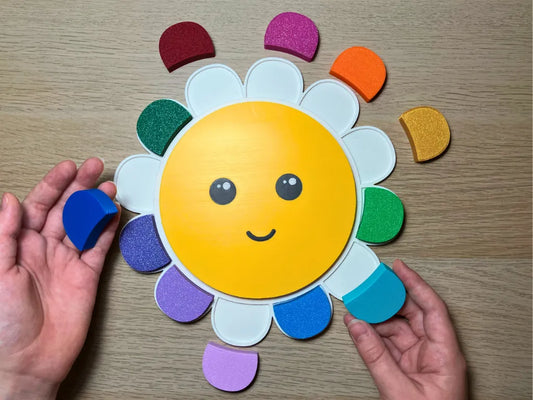 Rompecabezas Flor Feliz Montessori