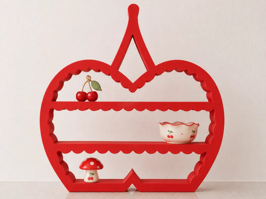 Estantería de Cereza Infantil impresa en 3D para decorar habitaciones infantiles y exponer juguetes, libros o figuras.