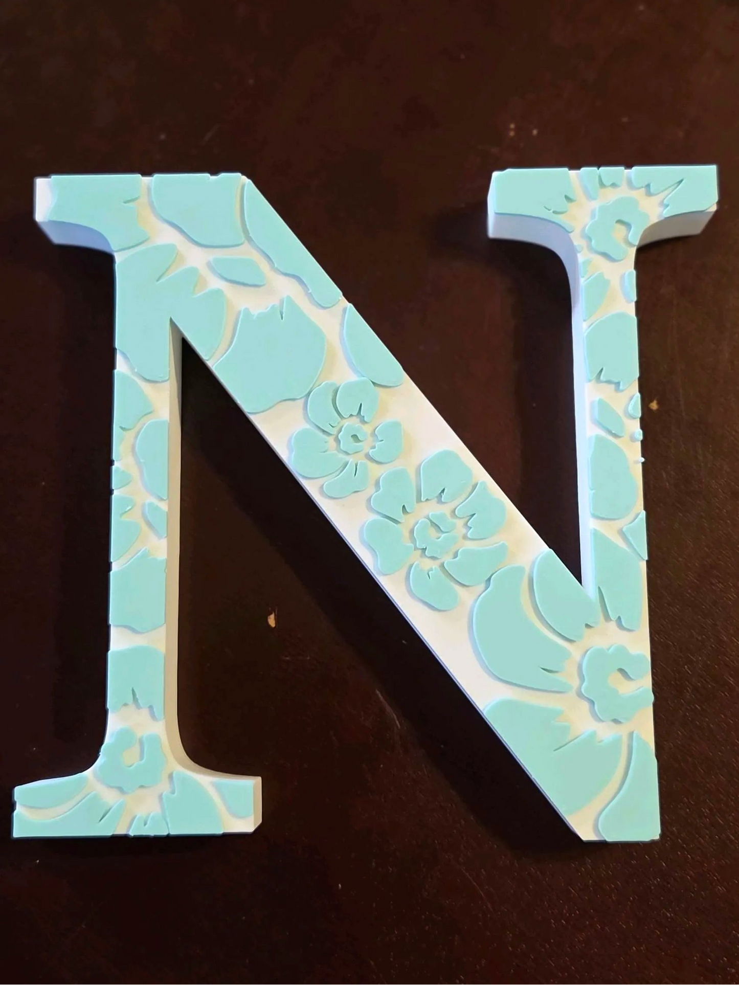 Letras Personalizadas Estampado Floral