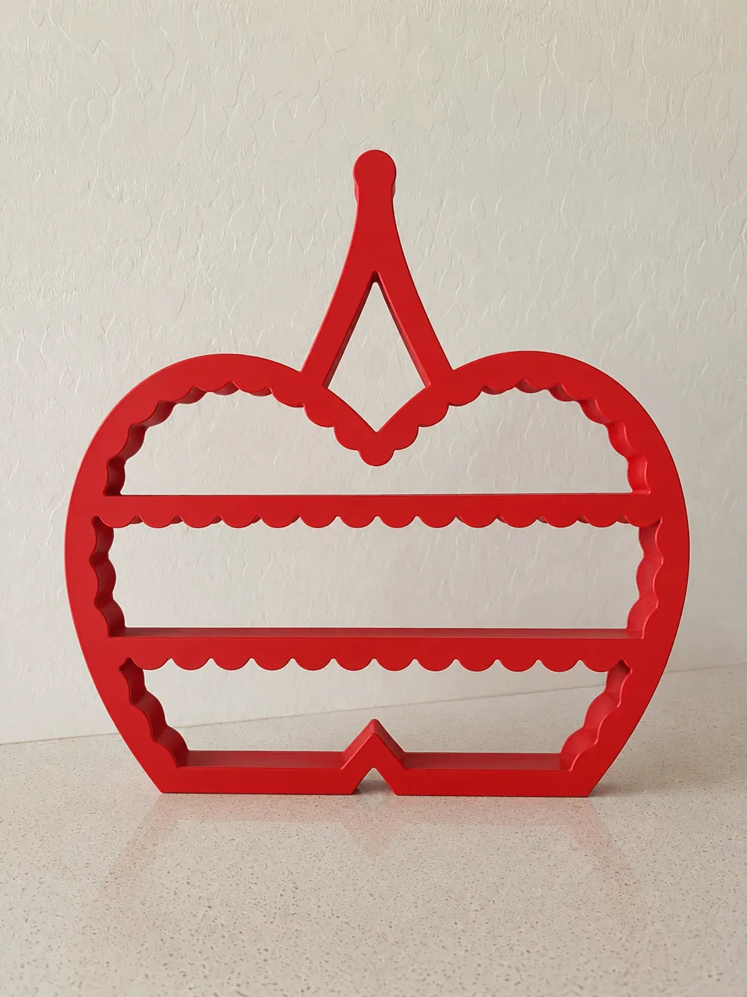 Estantería de Cereza Infantil impresa en 3D para decorar habitaciones infantiles y exponer juguetes, libros o figuras.