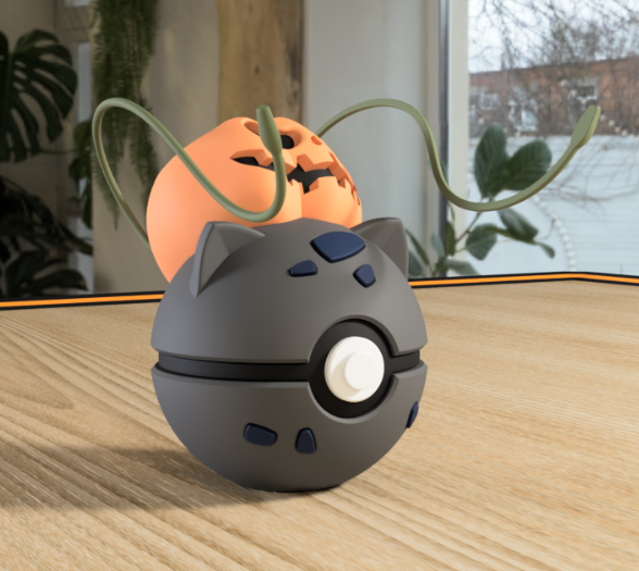 Poki-Bola #0001 Bulbasaur impresa en 3D para colección y exposición.