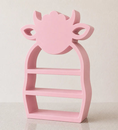 Estantería de Vaca Bonita Infantil impresa en 3D para decorar habitaciones infantiles y exponer juguetes, libros o figuras.