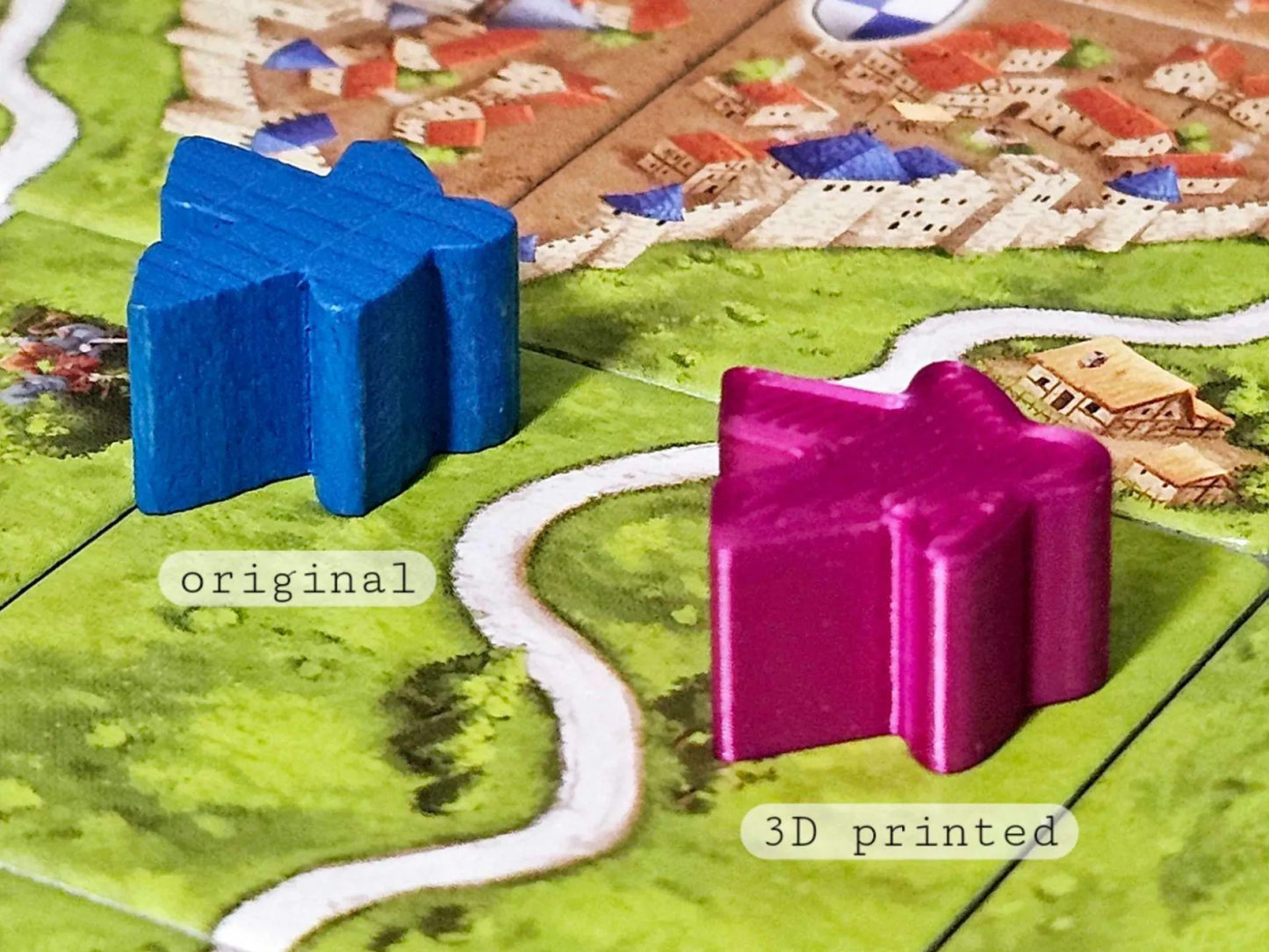 Carcassonne – Meeples de colores