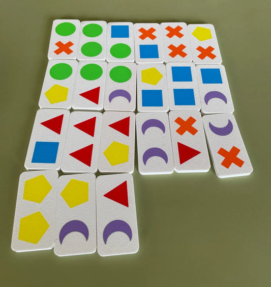Dominó Infantil Montessori de Formas y Colores