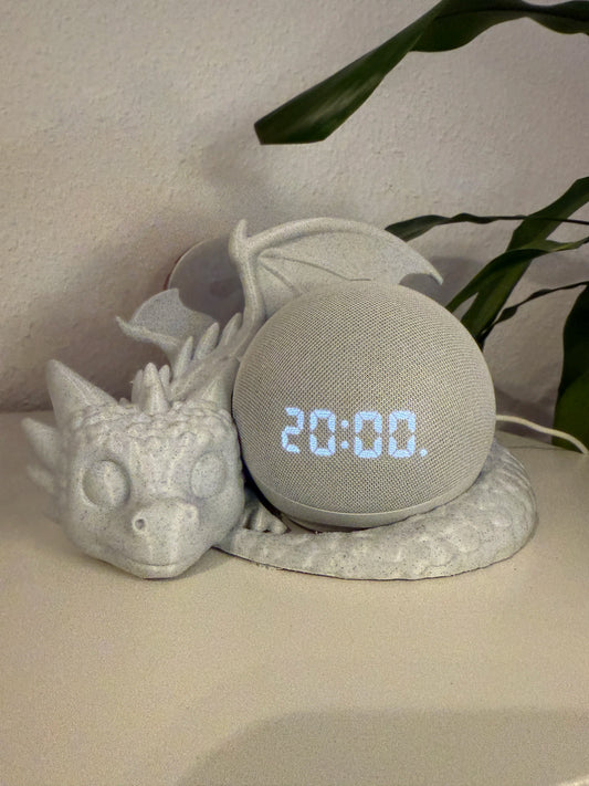 Soporte Dragón Mágico para Alexa Echo Dot y HomePod mini