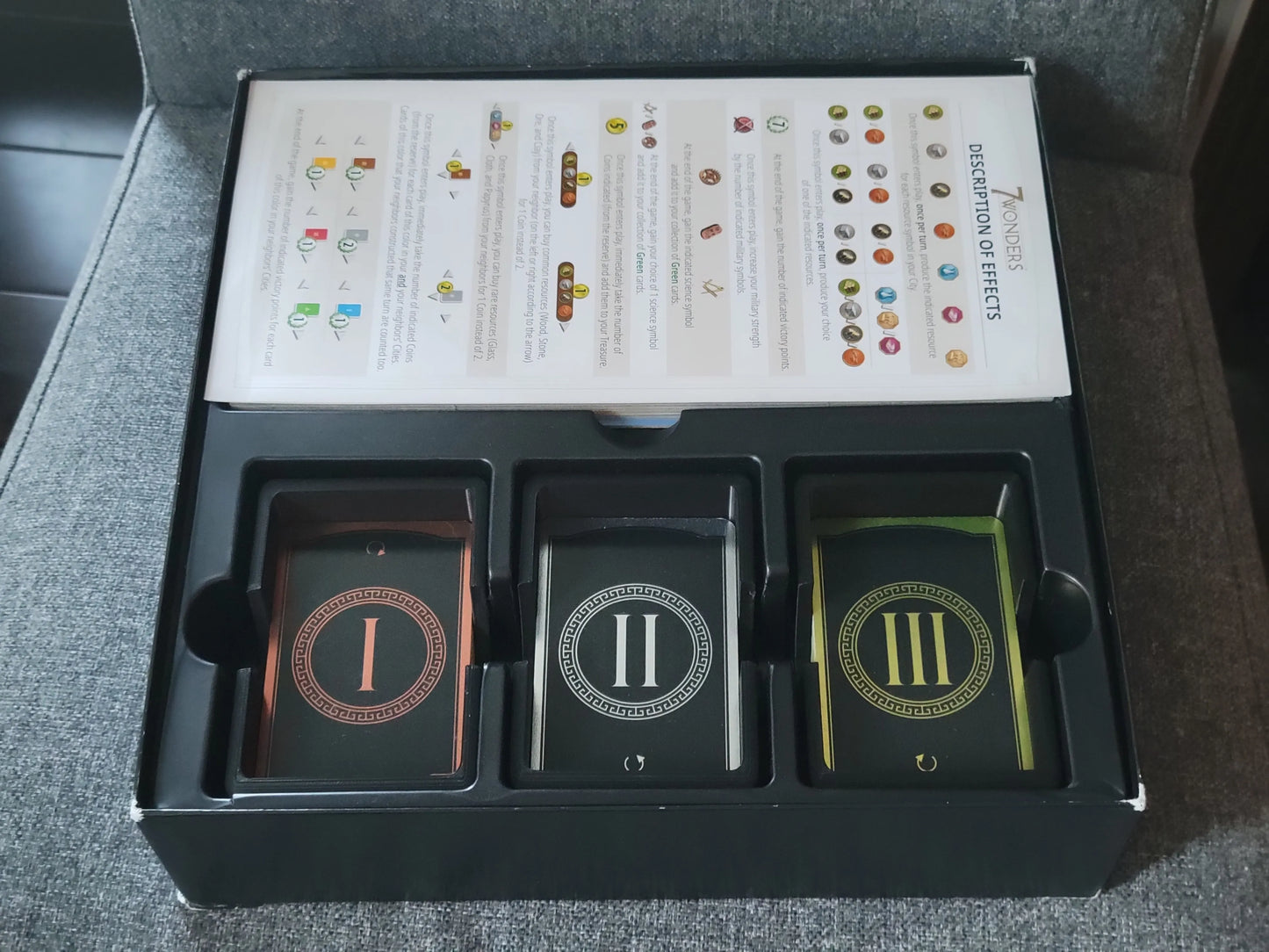 7 Wonders - Inserto de cartas