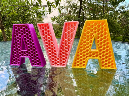 Letras Personalizadas Estilo Panal