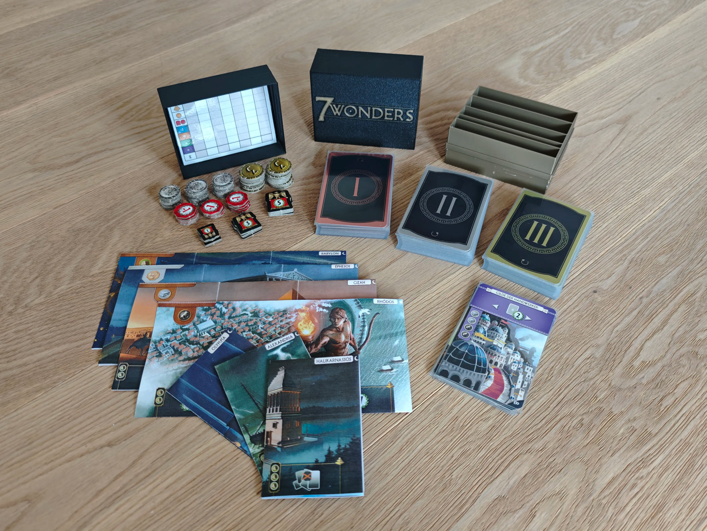 7 Wonders - Caja de Viaje para 4 Jugadores