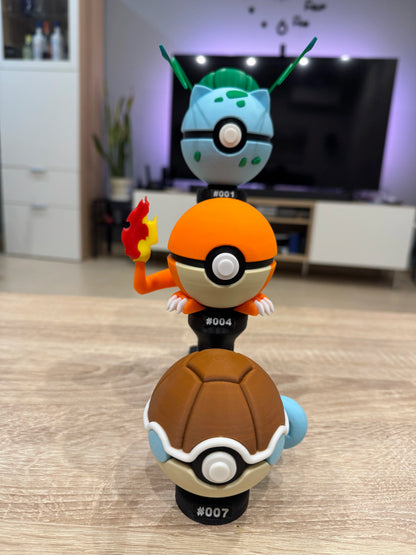 Poki-Base Magnética a Dos Niveles impresa en 3D para exponer y organizar Poki-Bolas en vitrinas, escritorios y estanterías.