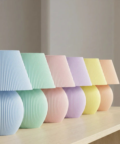 Lámpara de Mesa Seta impresa en 3D con diseño decorativo y luz ambiental para el hogar.