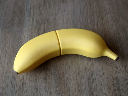 Plátano Magnético Cortable impreso en 3D con piezas magnéticas para cocinitas infantiles y juegos de cocina.