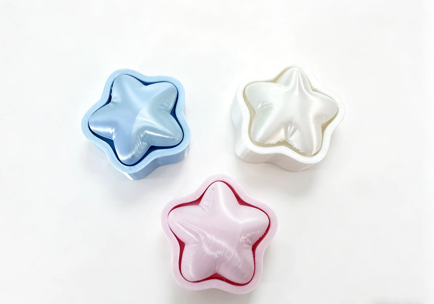 Clicker de Estrellas impreso en 3D con diseño antiestrés para escritorio, setup gaming, colección y uso diario.