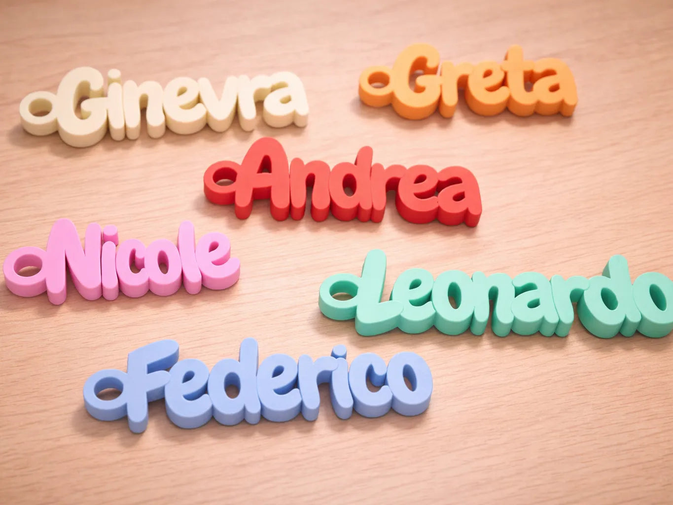 Llavero Personalizado con Nombre impreso en 3D para llaves, mochilas y regalos personalizados.