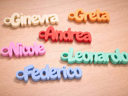 Llavero Personalizado con Nombre impreso en 3D para llaves, mochilas y regalos personalizados.