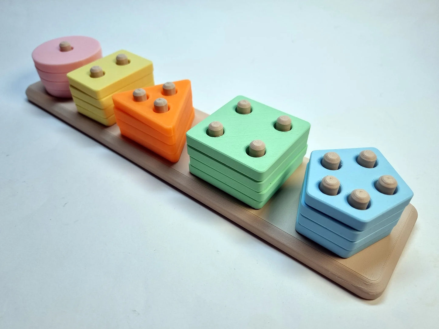 Juego de Apilar y Clasificar Pastel Montessori