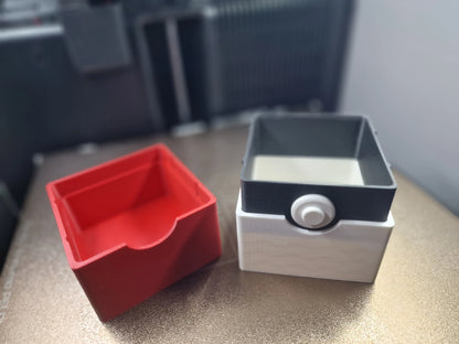 Caja para mazos de Pokémon Voltorb impresa en 3D para guardar y proteger cartas Pokémon