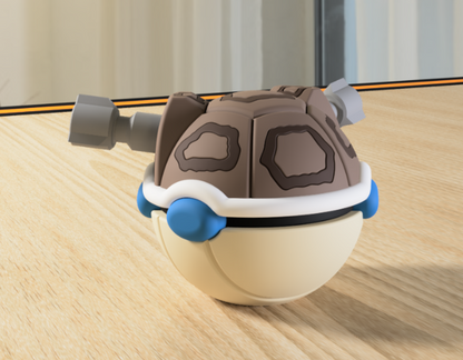 Poki-Bola #0009 Blastoise impresa en 3D para colección y exposición.
