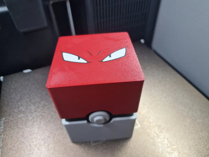 Caja para mazos de Pokémon Voltorb impresa en 3D para guardar y proteger cartas Pokémon