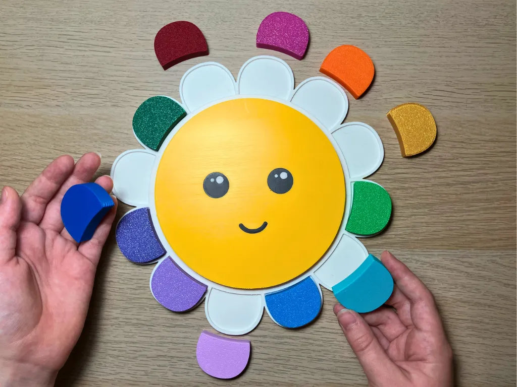 Rompecabezas Flor Feliz Montessori