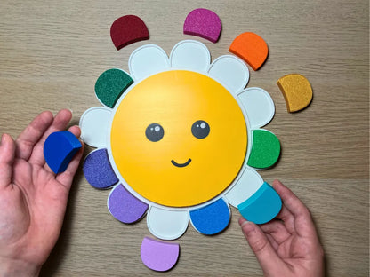 Rompecabezas Flor Feliz Montessori