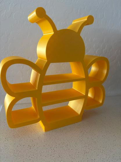 Estantería de Abeja Infantil impresa en 3D para decorar habitaciones infantiles y exponer juguetes, libros o figuras.