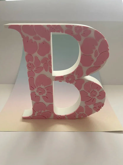 Letras Personalizadas Estampado Floral