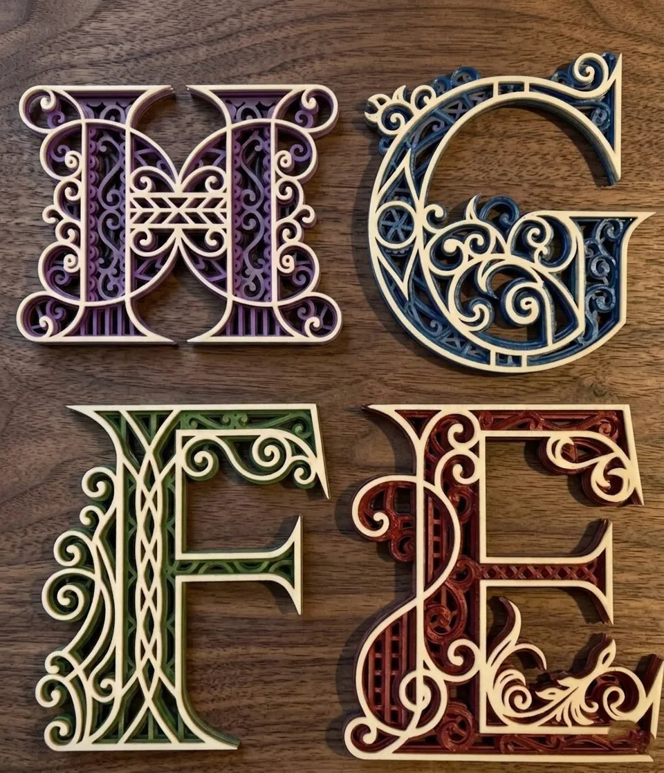 Letras Personalizadas Estilo Ornamental