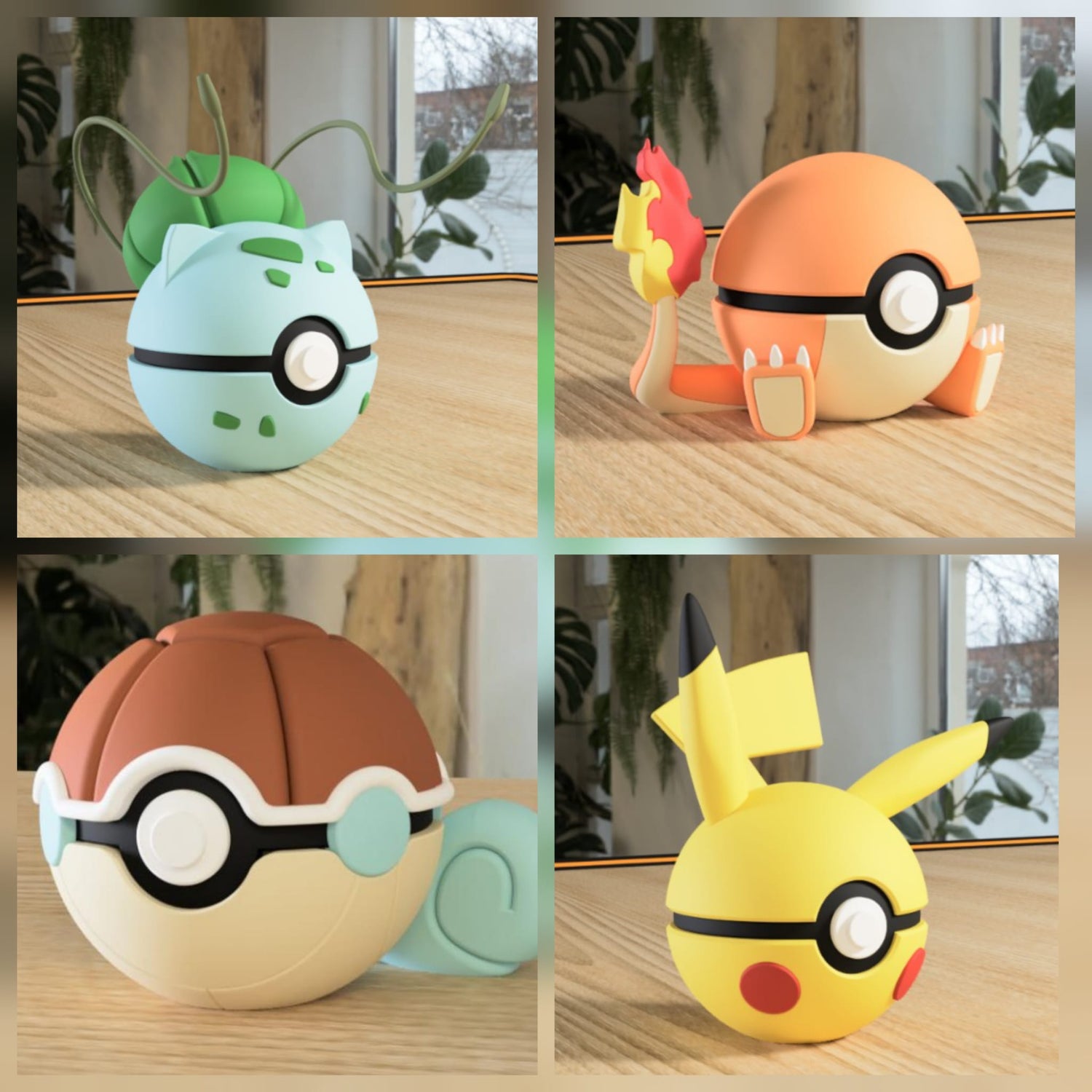 Poki-Pack Iniciales con Poki-Bolas impresas en 3D y cierre magnético para comenzar una colección Pokiverse.