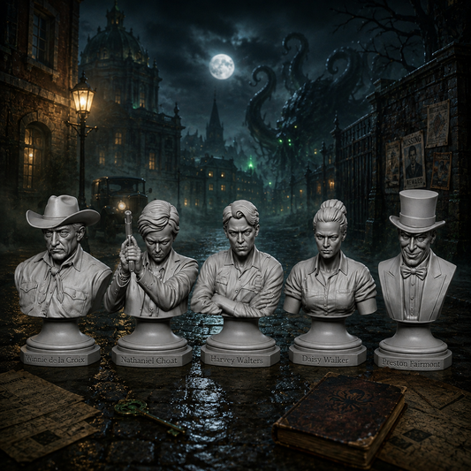 Arkham Horror LCG - Bustos y Miniaturas de Investigadores