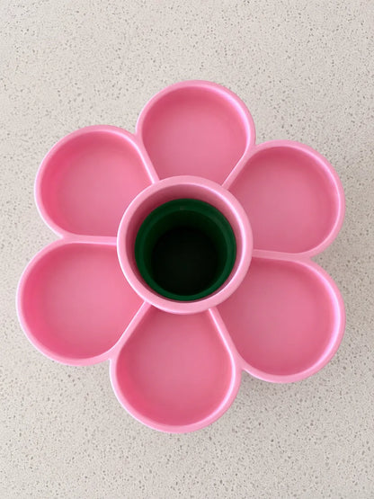 Portalápices de Flor impreso en 3D para organizar lápices, bolígrafos y pinceles en escritorios, oficinas o zonas de estudio.