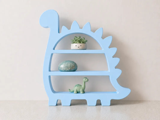 Estantería de Dinosaurio Adorable Infantil para decorar habitaciones infantiles y exponer juguetes, libros o figuras.