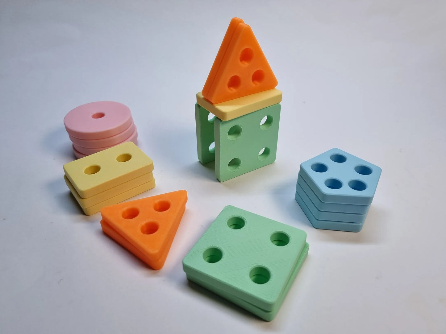 Juego de Apilar y Clasificar Pastel Montessori
