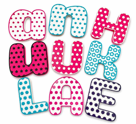 Letras Personalizadas con Patrón Decorativo