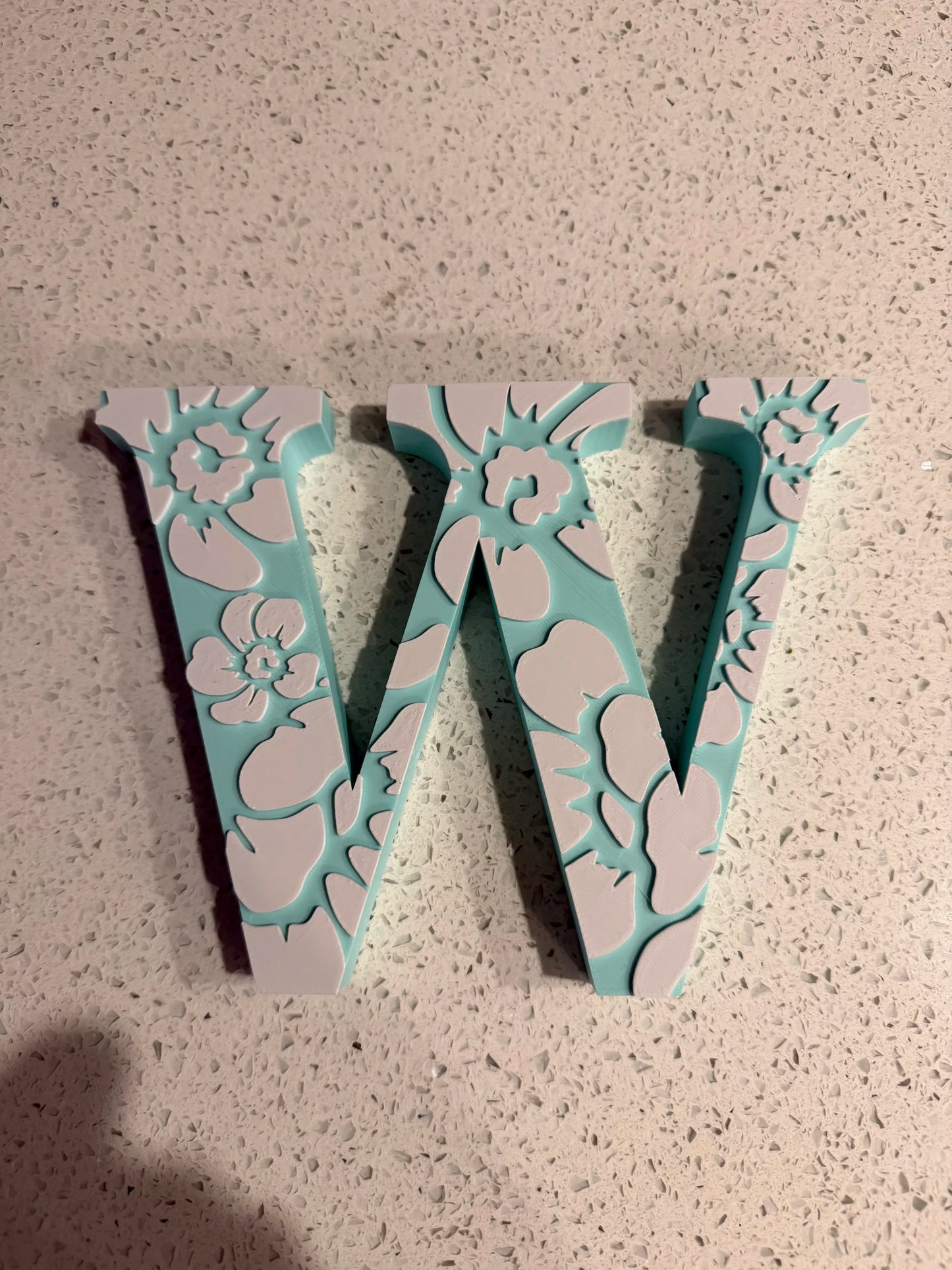Letras Personalizadas Estampado Floral