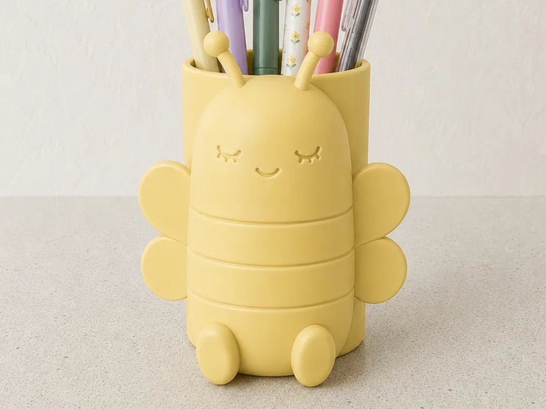 Portalápices de Abeja para organizar lápices, bolígrafos y pinceles en escritorios, oficinas o zonas de estudio.