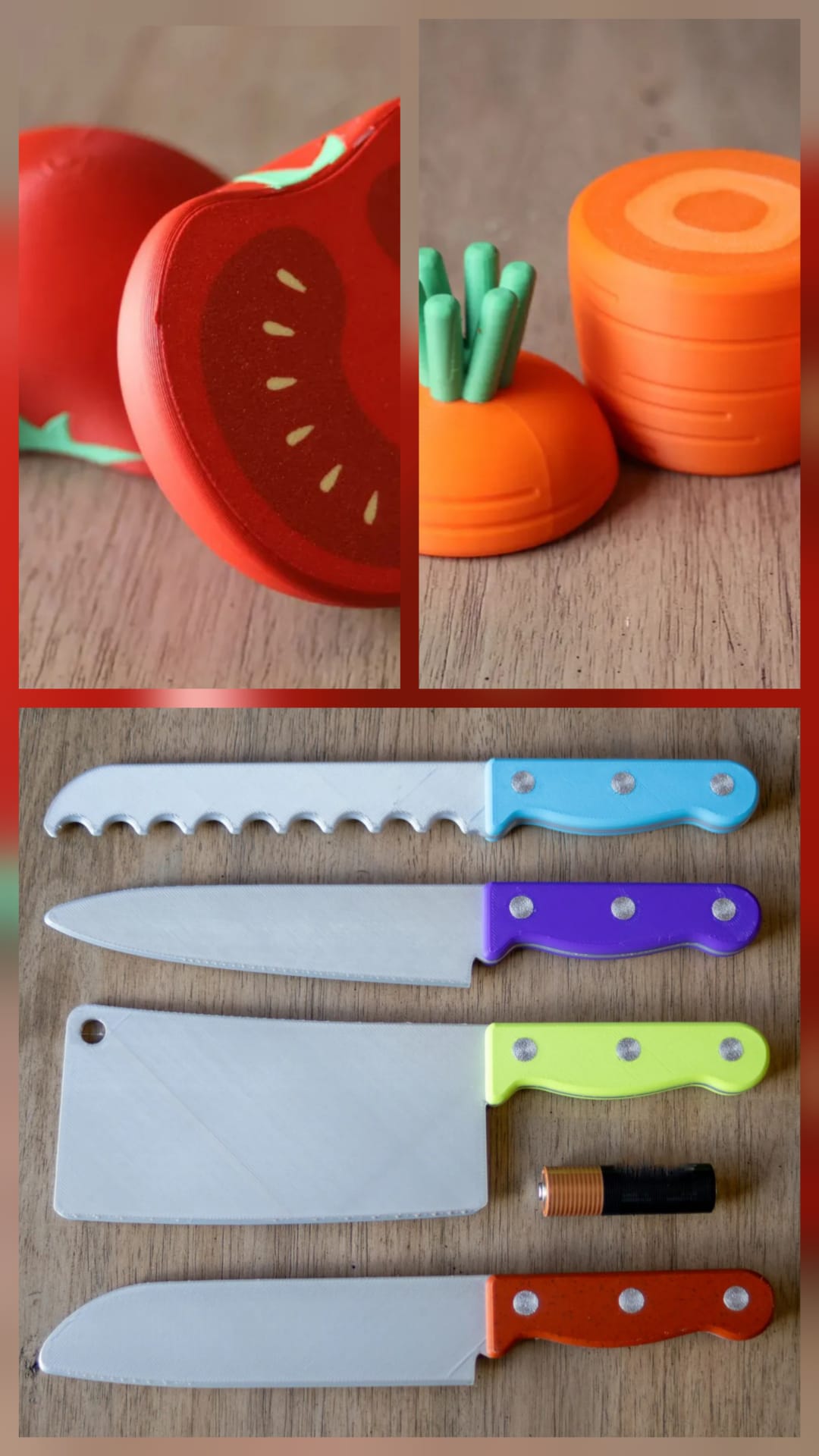 Pack Chef – Comida Magnética Cortable